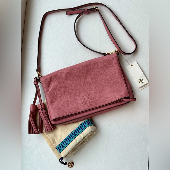 Tory Burch Bags Nwt Tory Burch Thea Foldover Crossbody In Pink